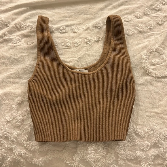 Babaton Sculpt Knit Scoop Neck Tank - Picture 1 of 2